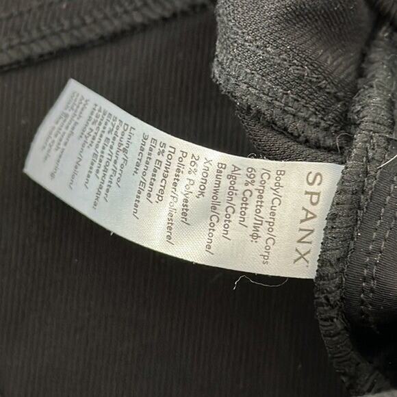 Spanx Perfect Pant Womens Small Black Slim Straight Pull on Stretch Pockets - Picture 8 of 15